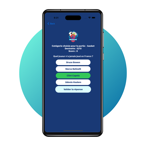 Application Devinette Joueur